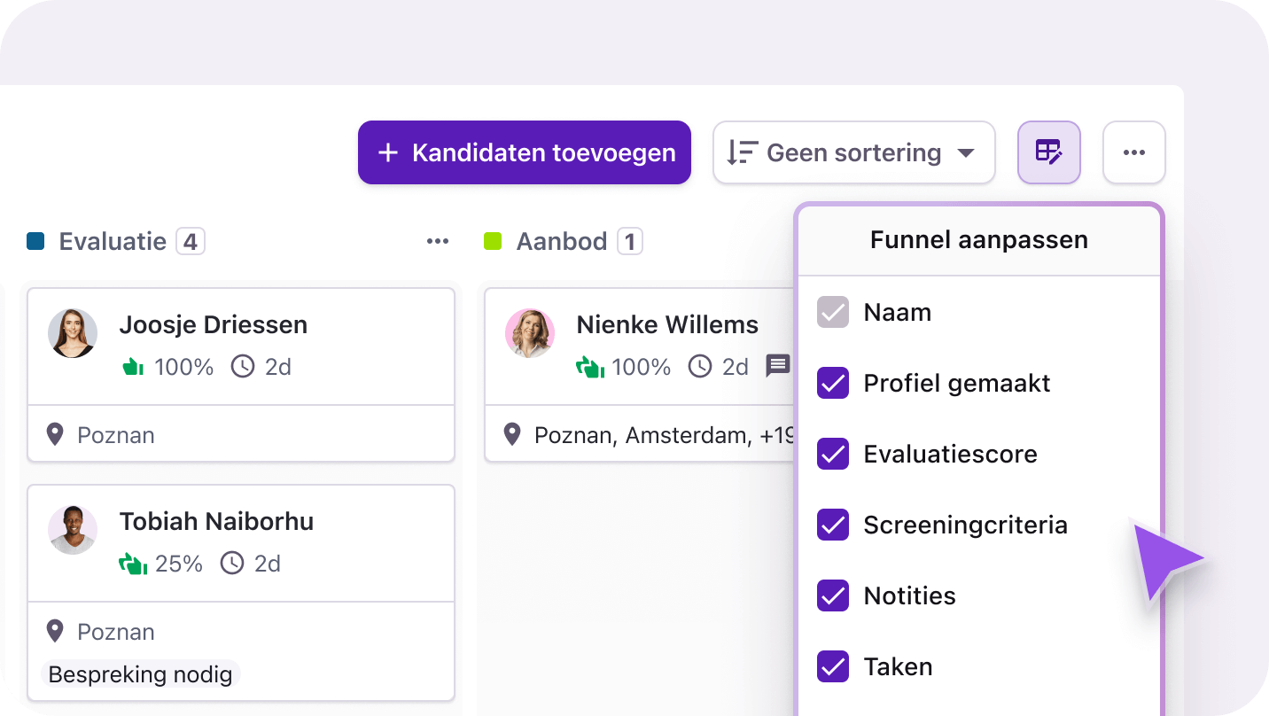 https://2688240.fs1.hubspotusercontent-na1.net/hubfs/2688240/Recruitee.com%202025%20-%20new%20website%20visuals/Product%20pages/Applicant%20management%20and%20pipeline/NL/NL_Customize%20pipeline.png